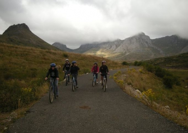  on a bike along the way